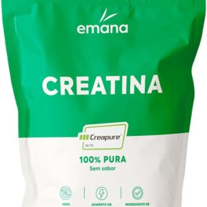 5158zFuXnpL._AC_SL1000_.jpg Emana Creatina CREAPURE® Monohidratada Micronizada 100% Pura Sem Sabor - 200g