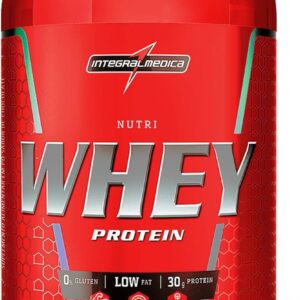 718MSa6mrNL._AC_SL1500_.jpg Integralmédica - Nutri Whey Protein Chocolate - Suplemento Alimentar - Fonte de Proteínas e Carboidratos - Pote 900g
