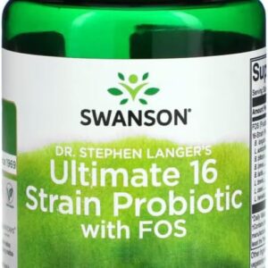 Probiótico Ultimate 16 Swanson com Fos 60 Caps Importado