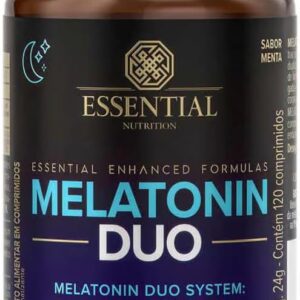 51c-vZQBhfL._AC_SL1000_.jpg Melatonina Duo 120Caps sabor Menta - Essential Nutrition-radardasaude
