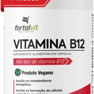 51e-3Aj9UL._AC_SL1080_.jpg Vitamina B12 Ativa (metilcobalamina) Longa Duração: 4 Meses de Uso, Cápsulas Vegana, 120 Cápsulas,Fortalvit-radardasaude