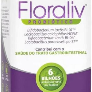 51iUbYSNxsL._AC_SL1200_.jpg Sanavita Probiótico Floraliv - Saúde Intestinal - Display 30 Cápsulas Vegetais-radardasaude