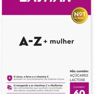 51nvARy2taL._AC_SL1000_.jpg LAVITAN Suplemento Vitamínico - Mineral A-Z Para Mulher Rosa Lavitan 60 Cápsulas