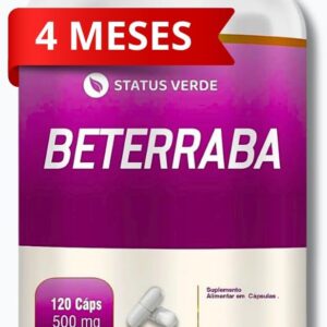 Beterraba Premium Importada 120 Cápsulas 500mg [LONGA DURAÇÃO]