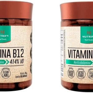 61Aft12xE5L._AC_SL1000_.jpg Kit 2X: Vitamina B12 Nutrify 60 Cápsulas-radardasaude