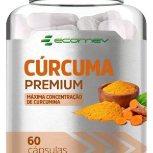 Curcuma Longa 100% Curcumina Pura 500Mg 60 Cápsulas Ecomev-radardasaude