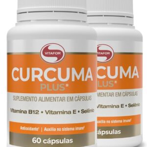 61BkftqCQVL._AC_SL1200_.jpg Kit 2 Cúrcuma Plus Vitafor 500mg 60 cápsulas-radardasaude