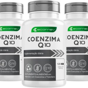 3Un Coenzima Q10 Ubiquinol 100% Puro 500mg Maxima Absorção 360Cáps Ecomev-radardasaude