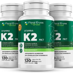 61WQA5beY8L._AC_SL1080_.jpg Vitamina K2 Mk7 350mg 3x 120 Cápsulas Menaquinona-7-radardasaude