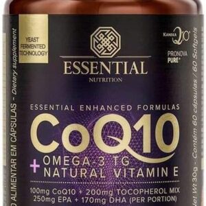61WkvsbhG5L._AC_SL1000_.jpg Coenzima Q10 com Ômega 3 TG - 60 Cápsulas - Essential