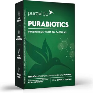 61X5A2Y3j7L._AC_SL1500_.jpg Puravida Suplemento de fibra alimentar Purabiotics 30 cápsulas-radardasaude