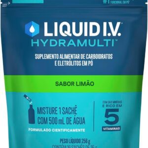 61XfRG9zRcL._AC_SL1039_.jpg Liquid IV Hydramulti, Mistura de Eletrólitos em Pó Para Hidratação Rápida, 16 Sachês de 16g Cada, Sabor Limão-radardasaude