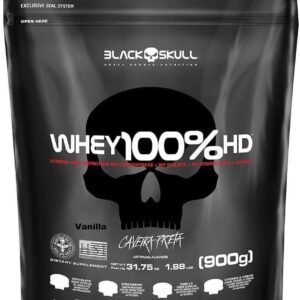 Whey 100% Black Skull HD Refil - 900g - Baunilha