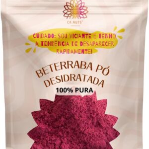 61h818mO2kL._AC_SL1400_.jpg Beterraba em Pó 100% Pura Importada | Farinha de Beterraba Ca.Nuts Linha especial (1 Kg)