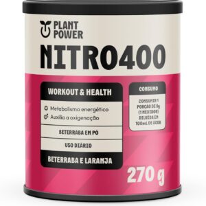 61uvnDn3G9L._AC_SL1500_.jpg Nitro400 Beterraba e Laranja Plant Power 270g