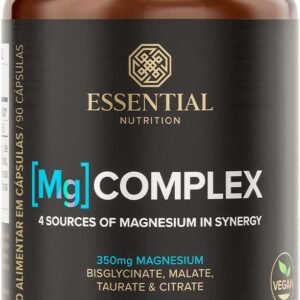 61w3VPrpE0L._AC_SL1200_.jpg Mg Complex - 4 Tipos de Magnésio - 90 Capsulas - Essential Nutrition