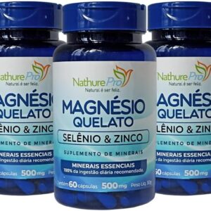 61xVA7WOuGL._AC_SL1000_.jpg Kit 3 Magnésio Quelato Selênio e Zinco 60 Cápsulas-radardasaude