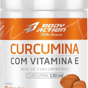 710PD6KNpiL._AC_SL1500_.jpg Curcumina Com Vitamina E 30 Cápsulas Bodyaction-radardasaude