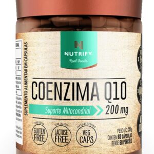 715DLl2H7L._AC_SL1500_.jpg Nutrify Coenzima Q10 200mg por Dose - Porção 1 Cápsula - Multivitamínico - Enriquecido com Vitamina E - 60 Caps-radardasaude