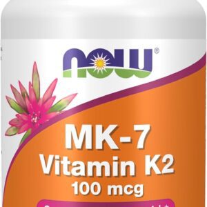 71RnywdMTjL._AC_SL1500_.jpg Suplementos NOW, vitamina K2 MK7 100 µg, auxílio cardiovascular*, auxilia na saúde óssea*, 60 cápsulas veganas-radardasaude