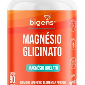 71XBSGc3SKL._AC_SL1500_.jpg Magnésio Glicinato, Quelato, 350mg de magnésio elementar, 90 Cápsulas, Bigens (Unidade)-radardasaude