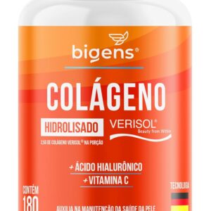 71gtNmre5oL._AC_SL1500_.jpg Colágeno Hidrolisado Verisol com Ácido Hialurônico e Vitamina C, 180 Capsulas, Biogens-radardasaude