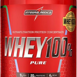 71qtK-rkdL._AC_SL1500_.jpg Integralmédica - Whey Protein Concentrado Chocolate 100% Pure - 21g de Proteína por Scoop, Suplementação Alimentar Pós-Treino, Fórmula Enriquecida com BCAAs - Pote 900g-radardasaude