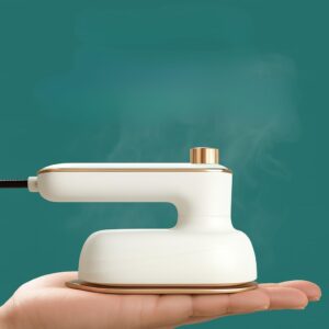 41znwsW8XL._AC_SL1024_.jpg Mini Ferro de Passar Portátil a Vapor – Compacto, Potente e Perfeito para Viagens (BRANCA COM DOURADO)-radardasaude