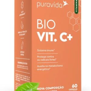 Vitamina C Lipossomal 1100mg, 60caps Puravida, Pura Vida-radardasaude