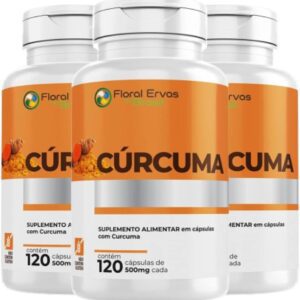 Cúrcuma 500 mg 3x 120 Cápsula Açafrão Tumérico Açafrão Índia-radardasaude