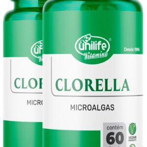 51LY5jpkE1L._AC_SL1200_.jpg Kit 2 Clorella 500MG Unilife 60 Cápsulas-radardasaude
