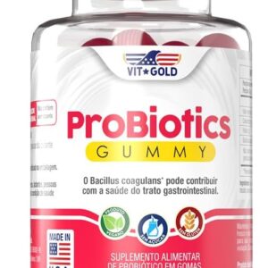 Gummies Probióticos Vitgold 60 gomas mastigáveis