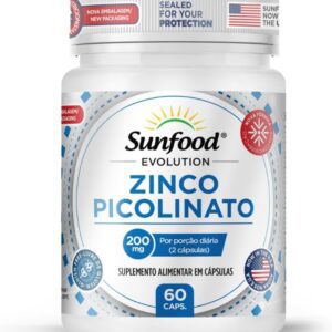51vjZdKaDWL._AC_SL1200_.jpg ZINCO PICOLINATO 200MG 60 CAPSULAS SUNFOOD EVOLUTION-radardasaude
