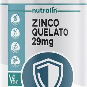 51w9Gs0nuPS._AC_SL1200_.jpg Nutralin Zinco Quelato 29Mg 60 Comprimidos