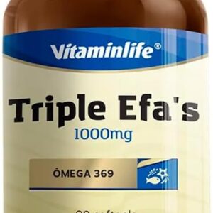 51wuYdMPGL._AC_SL1000_.jpg Triple Efa´S 1000 Mg Omega 3, 6, 9-90 Caps, Vitamin Life-radardasaude