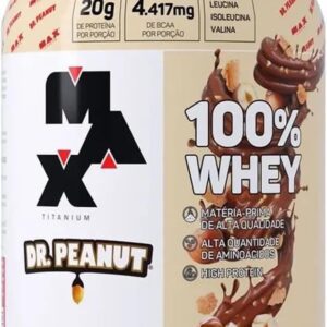 100% Whey Max Titanium x Dr. Peanut (900g), Sabor Bueníssimo