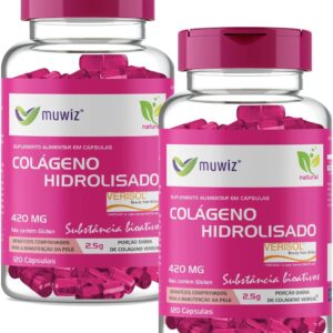 6125H2IsduL._AC_SL1200_.jpg Colágeno Hidrolisado Verisol 420 mg 120 Cápsulas -2 Frascos-radardasaude