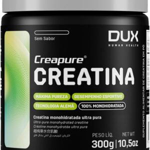 612UedWyQSL._AC_SL1500_.jpg Creatina Monohidratada 100% Creapure Sem Sabor Pote 300g - Suplementação Academia, Ganho Muscular Hipertrofia, Força Energia Resistência, Suplementos Naturais - DUX HUMAN HEALTH