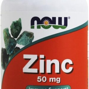 61KUkQa38L._AC_SL1000_.jpg Gluconato de Zinco 50 mg Now Foods 250 Tabletes-radardasaude