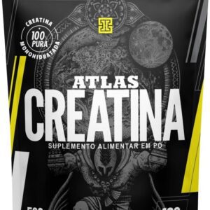 61h3xvPzHpL._AC_SL1000_.jpg Iridium Labs Creatina Atlas 100% Pura - 500g - 166 doses - Monohidratada - Energia Resistência Força