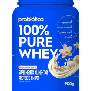 100% Pure Whey (900g) - nova fórmula, Baunilha, Probiótica