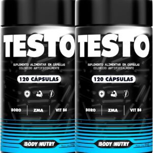 71WZgtFNJL._AC_SL1500_.jpg Kit 2x Body Nutry - Vitaminas e Minerais Pote 120 capsulas com Boro Magnésio Zinco Niacina Cálcio Vitamina B12 e B6 Suplemento Natural