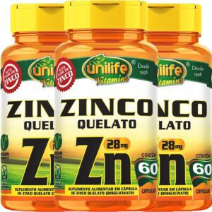 71X68cFbKkL._AC_SL1200_.jpg Kit 3 Zinco Quelato cápsulas 60 cápsulas Unilife