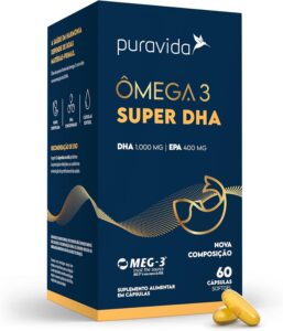 Pesquisa realizada em Minas Gerais desenvolve tecnologia para garantir leite mais nutritivo a bebês prematuros-radardasaude 8 Puravida Suplemento alimentar Ômega 3 DHA 60 cápsulas