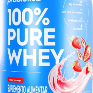 71xRjxq6-hL._AC_SL1500_.jpg Probiótica 100% Pure Whey (900G) - Morango