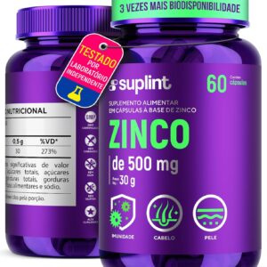 81ab23L55XL._AC_SL1500_.jpg Zinco 30MG | Suporte Nutricional para o Sistema Imunológico, Pele e Bem-Estar Diário | Para Homens e Mulheres | Não Transgênico | Desenvolvido na Holanda | 60 Cápsulas-radardasaude