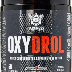 91rJZtAkENL._AC_SL1500_.jpg DARKNESS Termogênico Oxydrol Ultra Concentrado Sabor Neutro - 400 mg de Cafeína por Dose - Rápida Absorção - Estimula a Queima de Gordura - 60 Cápsulas