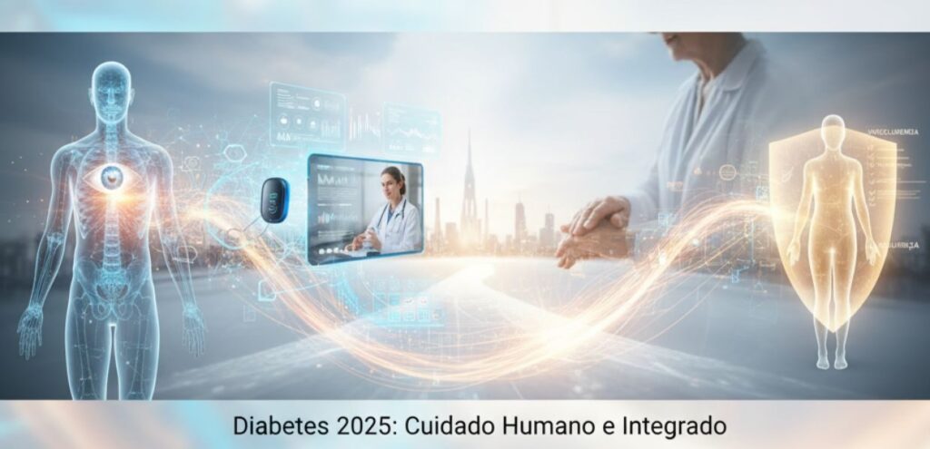 DIABETES 2025: As 5 Novas Fronteiras no Tratamento – De Ossos Fortes ao Cuidado Inteligente (Diretrizes SBD) 6 Cuidado Humano e Integrado DIABETES 2025: As 5 Novas Fronteiras no Tratamento – De Ossos Fortes ao Cuidado Inteligente (Diretrizes SBD)