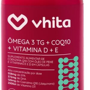 51B-AZzVOFL._AC_SL1200_.jpg Ômega 3 1000mg Vitamina D e Coenzima Q10 - Suplemento 3 em 1-60 Cápsulas - Saúde Cardiovascular, Imunidade e Energia-radardasaude