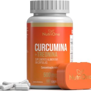 Cúrcuma Longa Concentrada (Curcumina) + Treonina 180 Caps - Nutrione 95% Curcuminóides-radardasaude